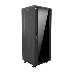 Gabinete muro armable  32U 60cm profundidad 80cm ancho puerta cristal templado pn: AW221NXT16