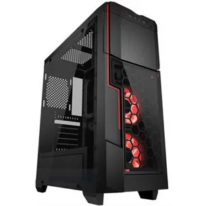 Gabinete ATX Mid tower Gaming Crimson 211 lado transparente pn: AZZA-CRIMSON-211