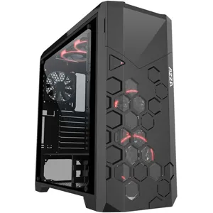 Gabinete ATX Full tower Gaming Storm 6000B vidrio templado RGB 4 fan pn: AZZA-STORM6000B RGB