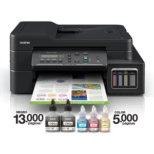 Impresora Multifuncional Tinta Color Recargable WIFI USB pn. DCP-T710DW