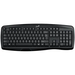 Teclado KB-128 USB Negro Smart Genius Ergonomico Antiderrame pn. 31300001401