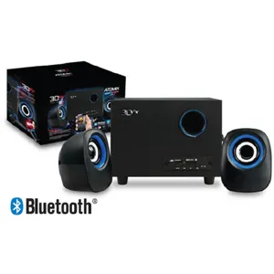 Parlante 3DFX SUBWOOFER ATOMIC 2,1 USB/SD/FM BT