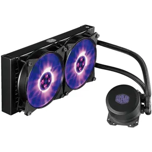 Disipador Enfriamiento Liquido All-in-One Cooler RGB, LGA1151, AM4  MasterLiquid ML240L  pn MLW-D24M-A20PC-R1