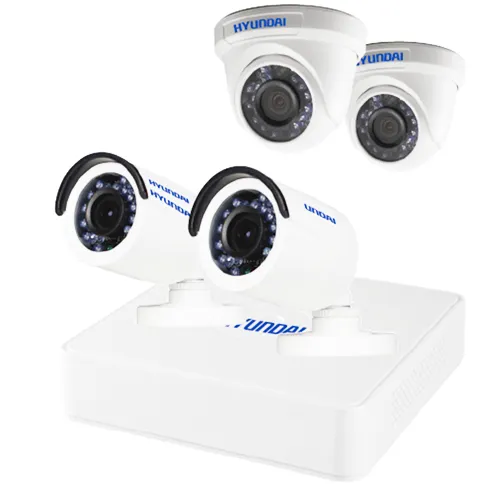 Kit DVR HD 4 canales 720P + 4 cámaras HYDVR4CH pn106215