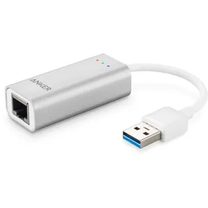 Adaptador aluminio USB 3.0 a Gigabit Ethernet 10/100/1000 Mbps p/ Macbook, Mac Pro/mini, iMac, XPS, Surface Pro, Notebook PC pn: AK-A7611011