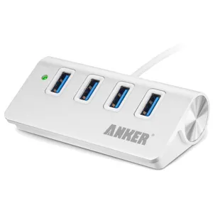 Hub aluminio USB 3.0  4 port cable 60 cm p/Macbook Mac Pro/mini iMac XPS Surface Pro Notebook PC pn: AK-68ANHUB-02S4A