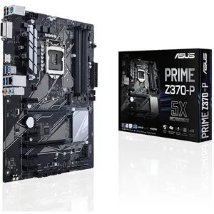 Tarjeta Madre  PRIME Z370-P S1151v2 Z370 ATX GLN+U3.1+M2 SATA 6GB/S DDR4  pn 90MB0VH0-M0EAY0