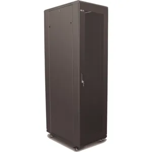 Gabinete piso 42Ux80x100 4 Turbinas incl. Microperfo.  - negro, RAL 9005 - 42U - 19"  pn PCRSRSKD42U810BK