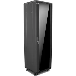 Gabinete piso 42U x80x60  4 turbinas incl.  - negro   pn PCRFCSKD42U80BK