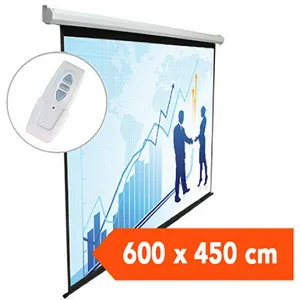 TELON ELECTRICO DINON PREMIUM 6,00 ANCHO X 4,50 ALTO METROS.C/REMOTO INALAMBRICO 300" DIAGONAL
