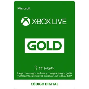 Tarjeta  Suscripción Xbox Live 3M