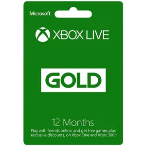 Tarjeta  Suscripción Xbox Live 12M