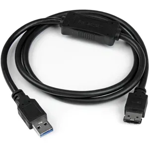 Cable de 91cm Adaptador USB 3.0 a eSATA para Disco Duro o SSD - SATA de 6 Gbps