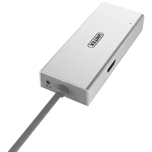 Adaptador multipuerto USB3.0 a tipo C ( 1xUSB 3.0 , 1xHDMI 4K ,1xred gigabit, 1x USB tipo C) pn.Y-9117