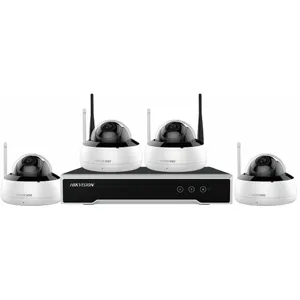 Kit CCTV IP NVR 4CH 4 Domos Wifi LF 2.8mm WDR IR 30mt HDD 1Tb HDMI 4 ftes poder pn: NK44W1H-1T(WD)