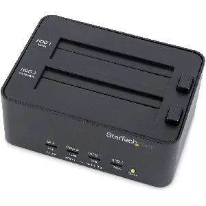 Base Duplicador Borrador Autónomo USB 3.0 de Discos SATA 2,5" 3,5"