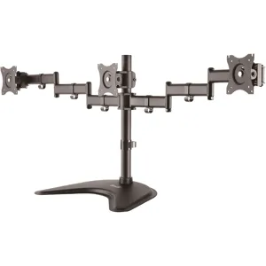 Soporte triple monitor 13" a 27" para escritorio brazo ajustable Rotación 360°