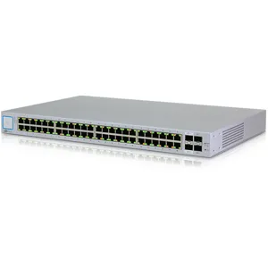 Switch UniFi Ubiquiti Networks US-48 - 48 puertos Gigabit RJ-45, 2 port SFP + 2 port SFP+  pn US-48