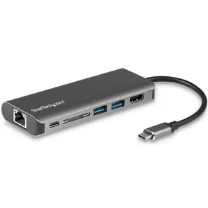 Docking station para notebook USB-C  replicador ptos USB Tipo C HDMI Red Ethernet Lector SD con PD pn:DKT30CSDHPD