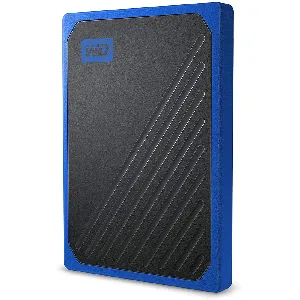 Disco Externo 500GB SSD  My Passport Go SSD 500gb black w/blue trim USB3 pn WDBMCG5000ABT-WESN