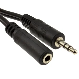 Alargador fonos 1.5 mts plug 3,5 macho - 3,5 hembra stereo pn: SP-7151-1.5m