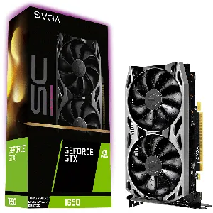 Tarjeta de Video GEFORCE GTX 1650 SC ULTRA GAMING 4GB GDDR5 DUAL FAN METAL BACKPLATE pn 04G-P4-1057-KR