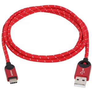 Cable Tipo C -USB Trenzado Color Rojo PHILIPS - DLC2628N