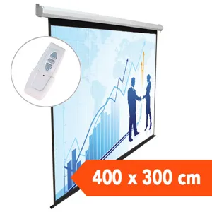 TELON ELECTRICO DINON 4,00 X 3,00 METROS CON C/REMOTO INALAMBRICO - NP: 9079