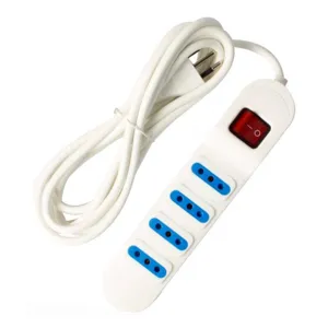 ALARGADOR 4 TOMAS 3 METROS CON SWITC  (BLANCO) - I160ACAS2319B