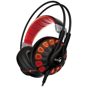 Audífonos Gamer Genius HS-G680 con Sonido 7,1 (Micrófono - USB - Negro/Rojo) - 31710201100