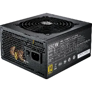 Fuente de Poder Cooler Master MWE Gold 650 Full Modular - 650W - ATX - 24 pin - 8 Sata - 6 Molex - 1 Floppy - MPY-6501-AFAAG-WO