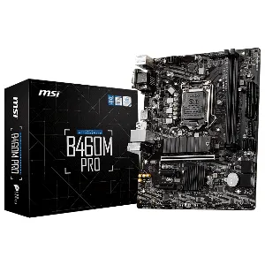 Tarjeta madre B460M PRO Socket LGA 1200, Intel B460, SATA 6Gb/s, Micro-ATX pn B460M PRO