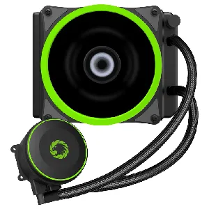 Disipador líquido todo en uno, SYNC RGB light a través de la placa base o el controlador HUB, AURA lista, Sistema de refrigeración por agua 240, Compatible con Intel LGA1150/1151/1155/1156/1366/2011/2011-V3 AMD AM2 / AM3 / AM4 / FM1 - Iceberg 120 RGB
