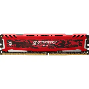 Dimm 16GB DDR4 2666MHz Ballistix Sport LT Red, PC4-21300 - BLS16G4D26BFSE