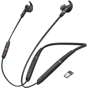 Audifono Jabra Evolve 65e - Inalámbrico - Bluetooth - Micrófono - Negro - 6599-623-109