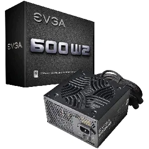Fuente de Poder EVGA W2 600W  - 100-W2-0600-KR