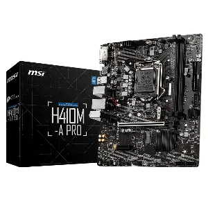 Tarjeta Madre MSI PRO H410M-A PRO, Socket LGA 1200, Intel H410, SATA 6Gb/s, Micro-ATX  - H410M-A PRO