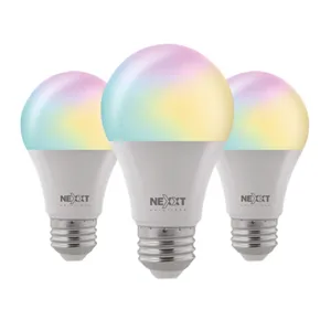 Ampolleta LED Inteligente WiFi (PACK x 3) Nexxt Solutions, 220V, RGB, control por voz (Domotica) - NHB-C1203PK