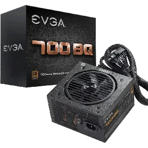 Fuente de Poder EVGA 700 BQ, 80+ BRONZE 700W, Semi Modular, FDB Fan - 110-BQ-0700-V1