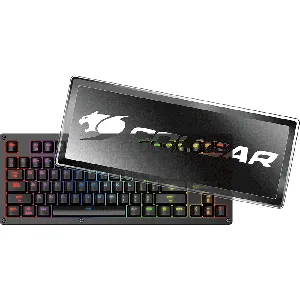 Teclado Gamer Cougar Puri TKL, RGB, Mecánico, Switch Multicolor, Black  - CGR-WM1SB-PUTRGB