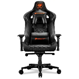 Silla Gamer Cougar Armor Titan, 160Kg, Negro, PVC, Ajustable - 3MATBNXB.0001