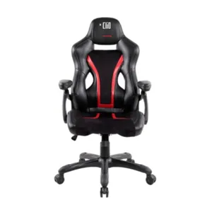 Silla Gamer Kazan Rojo y Negro hasta 130 Kilos, Respaldo de 90° a 150° - CLC-553BR KAZAN