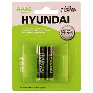 Pilas Hyundai Blister Recargables 800MAH AAAx 2 Unidades Premium . HY-RB2AAA