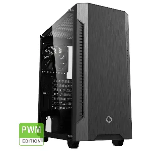 GABINETE GAMER GAMEMAX FORTRESS TG MID-TOWER ATX FAN X 3 - Fortress TG