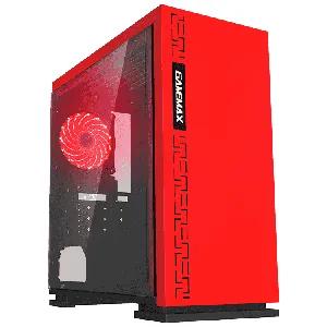 Gabinete Gamemax Expedition H605, Mid Tower, MATX, Color Rojo  - EXPEDITION RED