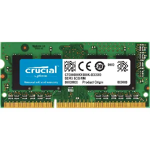 8GB DDR3L Memoria Ram Crucial 1600MHz Sodimm 1.35V, para Apple Mac PC3-12800   - CT8G3S160BM