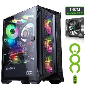 Gabinete Gamer  GameMax 3608 COC E-ATX Gaming (Midi, Micro, Mini ITX, Full) - Brufen C1