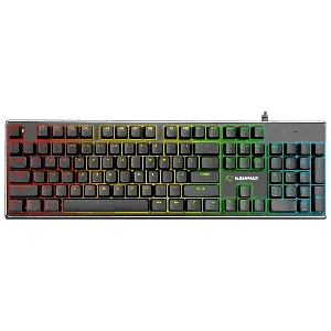 TECLADO GAMER GAMEMAX MECANICO KG901 RGB BOTON AZUL - KG901 DDN22