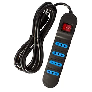 ALARGADOR 4 TOMAS 3 METROS CON SWITCH (NEGRO) - I160ACAS2319N