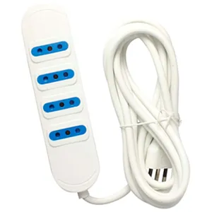 Alargador  4 Tomas 3 Mts Blanco Fujitel - I160ACA22319B